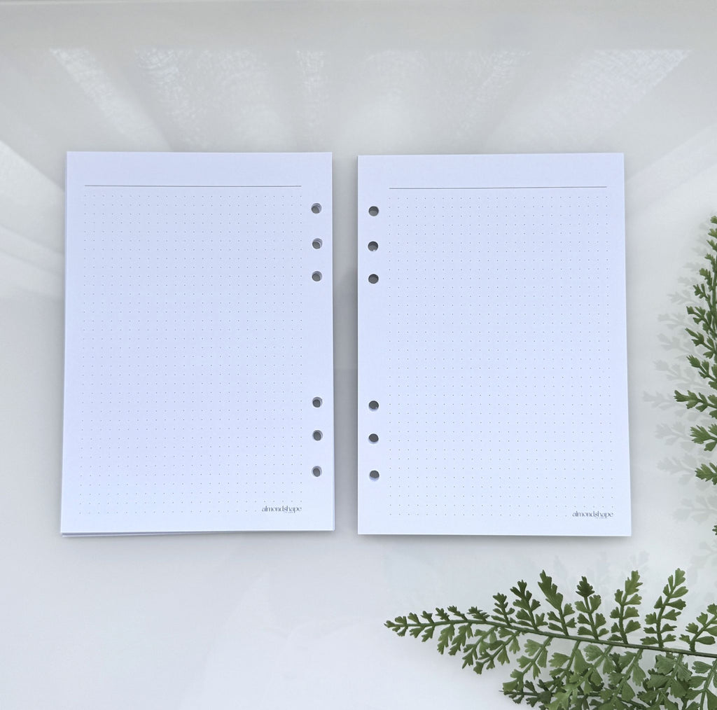 A5 Insert | Bullet Grid