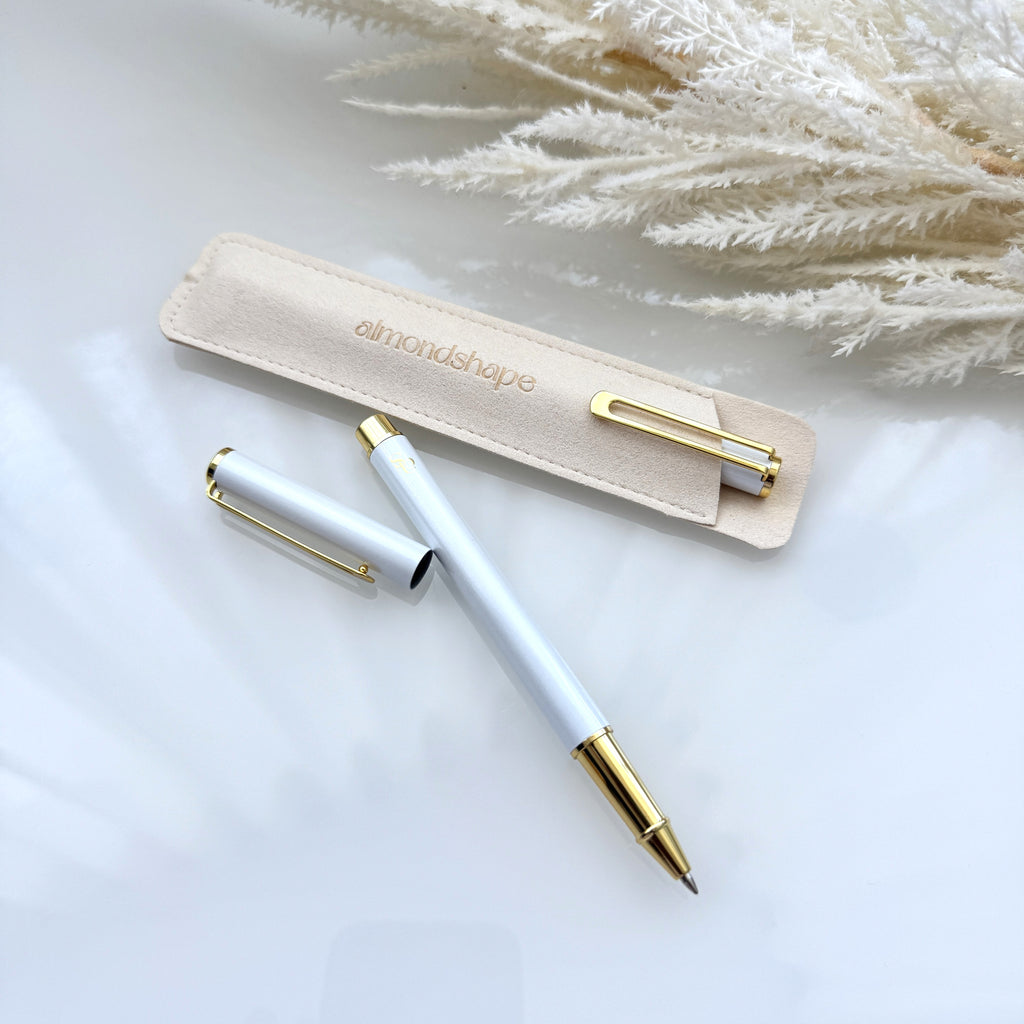 Signature Refillable Gel Pen | Pearl White